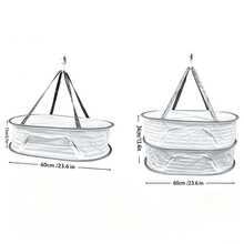 Multifunctional Foldable Drying Net For Laundry Clothes Delicates Socks Underwear Shoes Toys, Enclosed Mesh Design, Space Saving Hanging Dryer For Balcony Bathroom Dorm Travel, Quick Dry, Portable Storage Solution With Sturdy Netting - View 3