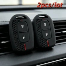 2PCS Durable Key Case Cover For Renault Kwid Traffic Symbol For Dacia Sandero Logan Duster 2016 2017 2018 Smart Key Shell Protector - Multicolor - View 6