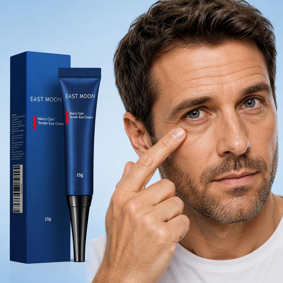 EAST MOON Men's Retinol Eye Cream: For Eye Wrinkles And Fine Lines,Gently Nourishes And Moisturizes The Delicate Skin Around The Eyes, Providing A Firming And Hydrating Finish. - 15g - View 1