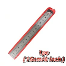15/20/30cm Stainless Steel Metal Straight Ruler Precision Double Sided Precision Measuring Tool Scale Metric Ruler Accessories - Multiple Styles - View 10