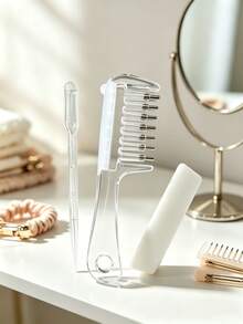 1pc Hair Dye Applicator Comb, Ergonomic Handle Hair Dyeing Tool, Even Distribution Hair Care Comb, DIY Hair Dye Brush, Suitable For Home And Salon, Hair Styling Accessory - Multicolor - View 9