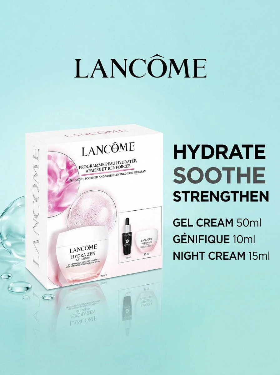 Lancôme Hydra Zen Gift Set – Skincare Set, Soothing, For Women, Rose, Pink, Hyaluronic Acid, Suitable For Morning And Evening Skincare Routine - Multicolor - View 1