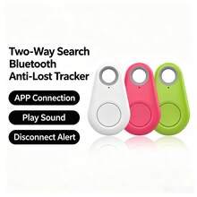 1pc Mini GPS Tracker Item Finder, GPS Tracker, Mini Fashionable Smart Pet Anti-Loss Alarm, Find Location Reminder, Suitable For Wallet, Backpack, Keys, Car, Locate Lost Items, Pet Finder Location Anti-Loss Device Tracker, Halloween Gift, Includes Battery (Multi-Color Optional, Optional Keychain) - Multicolor - View 8