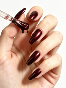 LZEZ 10ml/Bottle, 2026 New Water-Based Nail Polish, Quick Drying, Long Lasting, Removable, Summer Color, Women's Manicure, Holiday Gift - Burgundy - View 3