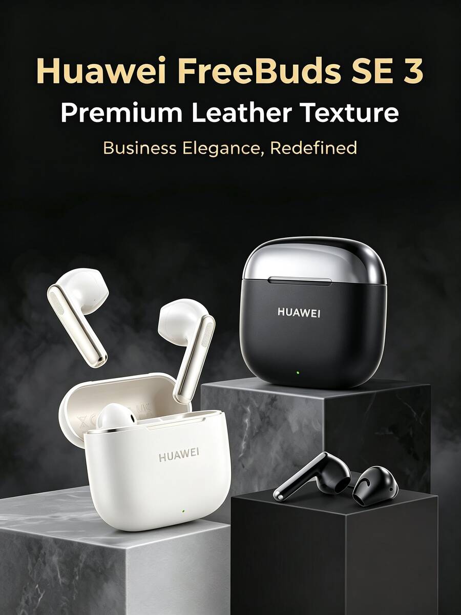Huawei FreeBuds SE 3 無線藍牙耳機 持久續航42小時 快充便利 輕盈半入耳設計 穩定連接藍牙5.4 IP54防護 金色