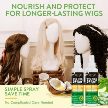 Goiple 2pcs 3.4 Fl Oz/100ml Wig Care Solution, Wig Care Product, Heat Protection Spray, Smooth Leave-In Conditioner, Easy To Comb, Brighten And Extend The Life Of Synthetic Wigs, Cosplay Wigs, And All Types Of Wigs - Wig Care Products - View 9