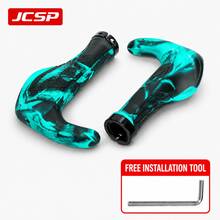 JCSP Ergonomic Camouflage Bicycle Handlebar Grips With Integrated Bar Ends, Non-Slip Rubber Palm Support, Aluminum Lock Design For Mountain Bikes, Commuter Bikes And Touring Bikes, 1 Pair With Installation Tools - Multicolor - View 10