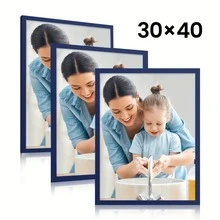 1件/3件/套 白色、黑色和木纹 30x40厘米（适用于28.2x38.2厘米照片）室内海报装饰相框，不含背板，适合作为节日礼物赠送亲朋好友，可横竖摆放，颜色可选红色、绿色、蓝色和胡桃木色。 - 彩色 - 查看 27