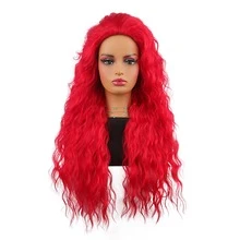 71.12cm Long Curly Wig, Gradient Gold Brown, Heat-Resistant Synthetic Fiber, Breathable Elastic Mesh Cap, Suitable For Daily Wear, Halloween Wig, Suitable For Beginners - Multicolor - View 15