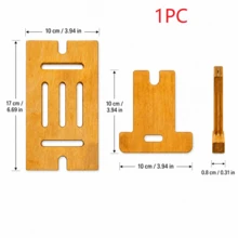 1PC Minimalist Retro Wood Grain Rectangular Deep Walnut Color Desktop Phone Stand, Slanted Vertical Slot Design With Raised Base And Front Opening Detail, Suitable For Phone Vertical Display, Desktop Organization, Video Watching, Video Calling And Daily Message Viewing, Combines Support Display And Space-Saving Function, Suitable For Bedroom Bedside, Study, Office, Living Room, Dormitory, Front Desk And Home Desktop Use, Ideal As Birthday, Housewarming, Holiday Gift And Daily Office Home Accessory - A - View 12