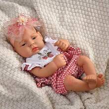 Boneka Reborn Realistis dari Karet Lembut, Tinggi 42cm, Boneka Reborn dengan Pakaian dan Aksesoris, Hadiah Pendamping, Kejutan Ulang Tahun, Cocok untuk Hadiah - MultiWarna - View 7