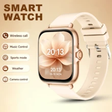QAGSFLC Premium Unisex Smartwatch With Comfortable Silicone Strap, Calorie, Step, Sports Mode, Music Playback, Alarm, Remote Camera, Stopwatch, Wireless Call, Customizable Watch Face, USB Charging, Multi-Function Fashion Smartwatch - Multicolor - View 9