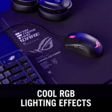 ASUS ROG HARPE MINE CORE Gaming Mouse, Lightweight Design, 12000 DPI, DPI Adjustment Via Scroll Wheel, Cool Lighting Effects, Suitable For Claw, Palm, And Fingertip Grips - View 5