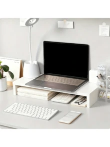 Laptop Monitor Riser Desktop File Organizer Ergonomic Desk Stand, No Longer Tired From Working In The Office For A Long Time, Naturally Improves Sitting Posture To Relieve Back Pain For A More And Upright Sitting Posture. - Multicolor - View 4