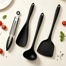 Silicone Spatula, High-Temperature Resistant Non-Stick Cookware Spatula Spoon, One-Piece Kitchen Cooking Spoon, Suitable For Frying, Stir-Frying, Egg Frying, Stirring, Serving, And Baking, Dishwasher , Ergonomic Non-Slip Handle, Meets Daily Cooking And Baking Needs, Cooking Tool, Back To School Supplies - Multicolor - View 8