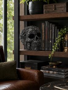 1pc Resin Screw Head Skull Decor, Horror Decoration, Unique Accessory, Best Birthday Gift - Multicolor - View 2