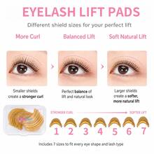 Libeauty 7 Pairs Of Eyelash Lifting Pads, Eyelash Keratin Shield, Can Be Operated With Eyes Open, Suitable For DIY, Suitable For Various Lengths Of Eyelashes - Multicolor - View 4