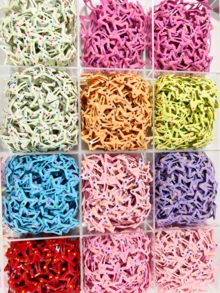 30pcs Colorful Hollow Star Hair Clips - Cute Bangs Clips For Fashionable Women. No Storage Box, Used For Hairstyle Creation. These Hair Clips Add Charm To Your Look, Great For Daily Wear. - Multicolor - View 6