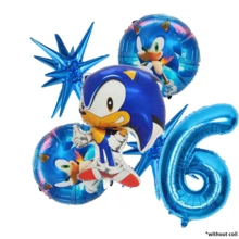 Sonic مجموعة واحدة من ألعاب القنفذ الأزرق السريع الخارقة مع نجمة انفجارية بأسلوب لطيف، أرقام من 1 إلى 9، تشمل مجموعة زرقاء، قماش خلفية نقابة القنفذ الأزرق السريع، مناسبة لحفلات عيد الطفل وألعاب الأطفال وديكورات أعياد الميلاد والتجمعات العائلية - مشاهدة 12
