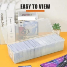 Card Storage Box, Game Card Box, Transparent Storage Organizer, Suitable For Small Toy Organization And Storage, Card, Board Game Card, Collectible Trading Card Organization And Storage (Cards Not Included) - Transparent - View 3