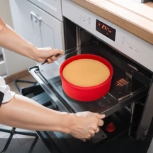 3PCS/Set Round Silicone Cake Molds, Home Oven Air Fryer Baking Tools, Can Make Chiffon Cake, Mousse, Cheesecake. Soft Silicone Non-Stick Design, Easy Release, Flexible And Durable, Supports Oven, Microwave, Freezer Use. Multiple Sizes Available, Stackable For Baking, Used To Make Multi-Layer Birthday Cake Bases, Easy To Clean, Dishwasher , Space-Saving Storage, Beginner-Friendly Baking, Home-Made Birthday Desserts, Essential DIY Baking Round Cake Mold. - View 4