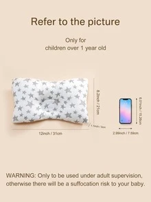 1pc Cute Printed Baby U-Shaped Lightweight Thin Small Pillow, Soft Comfortable Anti-Flat Head Neck Support Pillow, All Season - Multicolor - View 10
