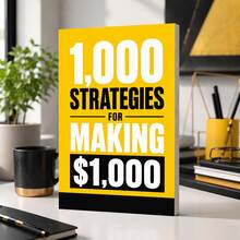 1000 Money Making Ideas & Income Growth Strategies Notebooks, First $1000 Financial Growth Guide, Side Hustle Ideas, Extra Income, Personal Finance, Wealth Building, Financial Goals, Money Management & Entrepreneur Mindset - Money Making & Income Growth - View 10