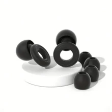 6pcs/2pcs Reusable Silicone Earplugs, 1 Pair Earplugs With 2 Pairs Replacement Ear Tips, Soft And Comfortable, Suitable For Sleep, Swimming, Concerts, Studying, Mixed Colors, Invisible Design, Suitable For Light Sleepers - Multicolor - View 6