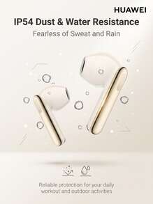 Huawei Auriculares inalámbricos Bluetooth FreeBuds SE 3: batería de larga duración y carga rápida | Resistencia al agua y al sudor IPX4 | Ligeros y cómodos | Conexión estable | Control táctil - Dorado - Ver 9