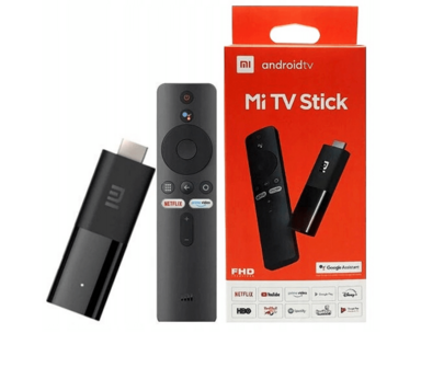 Xiaomi Mi TV Stick, Smart Odtwarzacz Multimedialny, Full HD 1080p, Android TV, Google Assistant, Chromecast, Wi-Fi, Bluetooth, HDMI, Przenośny Odtwarzacz do Telewizora, Czarny