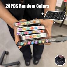 10pcs/20pcs/30pcs Colorful 3D Turtle Side Decorative Stickers Random Colors, DIY Phone Case Modification Accessories, Nail Art Decorations, Fun Handmade DIY, Free Paste Decoration Modification, Creative Handmade Gift Items For Best Friends - Multicolor - View 13