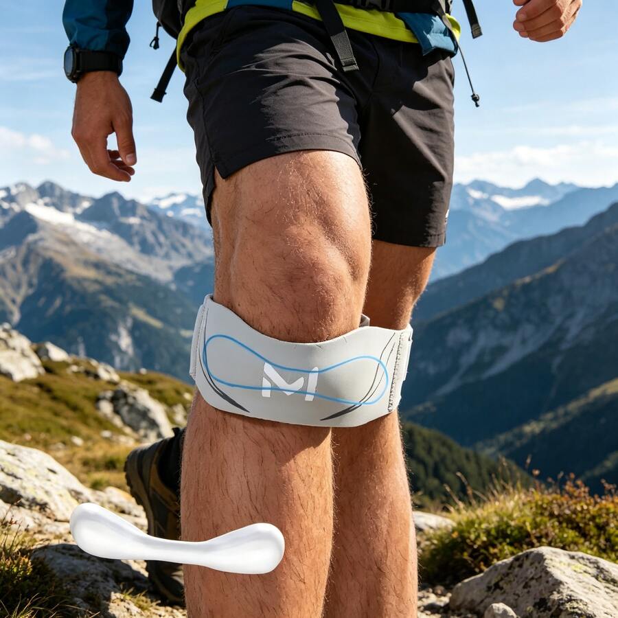 1pc Adjustable Patella Support Strap, Patella Band Suitable For Basketball, Running, Hiking, Soccer And Daily Sports