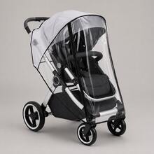 1pc Baby Stroller Rain Cover, Universal Transparent Breathable Waterproof Windproof Dustproof Stroller Accessory, Zipper Design, Suitable For Universal Umbrella Stroller Travel Weather Protection Cover - Clear - View 1
