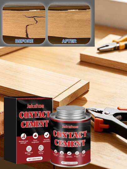 Contact Adhesive, Flexible Bonding, Waterproof, Heat Resistant, Woodworking, Leather, Furniture Repair, Designed For Fast Initial Adhesion, Short Curing Time, Suitable For Leather, Rubber And Wood. Gift For Family And Friends, Back To School Gift, Christmas Gift