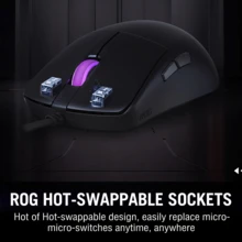 ASUS ROG HARPE MINE CORE Gaming Mouse, Lightweight Design, 12000 DPI, DPI Adjustment Via Scroll Wheel, Cool Lighting Effects, Suitable For Claw, Palm, And Fingertip Grips - View 4