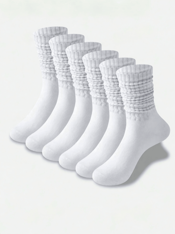 1/3/4/5/6/7/8/10 Pairs Women's Colorful Fashion Bubble Loose Socks, Comfortable Classic, European Style, Over-The-Knee, Casual Mid-Calf Socks, Unisex, Women's Socks, Gift For Boyfriend