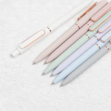 2/3/5pcs Morandi Candy Color Retractable Gel Pen,0.5mm Bullet Point Heavy‑Feel Sign Pen,Beautiful Stationery For Back‑To‑School & Office,School Supply - Multicolor - View 6