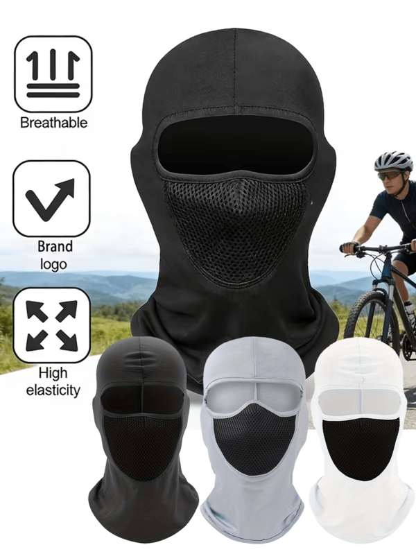 1pc Or 2pcs All-Season Balaclava Headwear, Breathable Quick-Dry Padded Design, Suitable For Outdoor Sports, Fishing, Hiking, Sweat-Absorbing Quick-Dry Headgear
