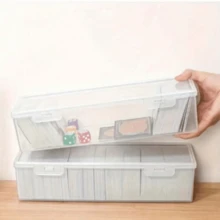 Card Storage Box, Game Card Box, Transparent Storage Organizer, Suitable For Small Toy Organization And Storage, Card, Board Game Card, Collectible Trading Card Organization And Storage (Cards Not Included) - Transparent - View 1