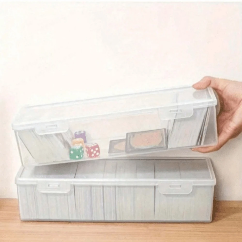 Card Storage Box, Game Card Box, Transparent Storage Organizer, Suitable For Small Toy Organization And Storage, Card, Board Game Card, Collectible Trading Card Organization And Storage (Cards Not Included) - Transparent - View 1