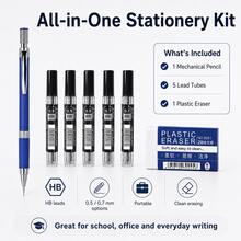 Mechanical Pencil Set, Metal Mechanical Pencil, 0.5mm/0.7mm Refillable Drafting Pencil For Students, School, Office, Writing, Drawing And Sketching - Multiple Styles - View 11