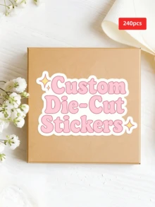 1/50/100/240pcs Personalized Custom Stickers, Multiple Sizes Customizable Text, Suitable For Sports Water Bottles, Envelopes, Invitations, Company Logo, Colorful Stickers, Perfect For Friends, Colleagues, Family, Couples - Multicolor 2 - View 45