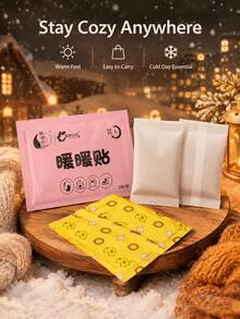 Portable Winter Warm Patch, Cute Printed Disposable Heat Pads, Outdoor Shopping Street Travel Daily Winter Use Portable Cold Protection Companion, Heating Patch - Multi-color - View 7