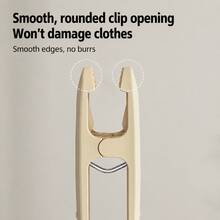 10pcs Modern Clothes Peg Set, Transparent Black Beige PET Laundry Clips, No-Mark Strong Grip Clamps, Windproof Non-Slip Hanger Clips, Suitable For Home Balcony Washing & Drying, Travel, Dorm Storage, Holiday Gift - Multicolor - View 4