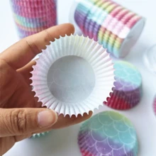 Cake Cups, Party Decorations, Oil-Proof Disposable Muffin Baking Cups, Baking Bottom Paper - View 6