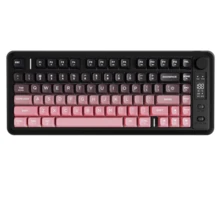Free Wolf M75 Wireless Gaming Keyboard, RGB Backlit Rechargeable 2000mAh Battery, Compact Membrane With Mechanical Feel Keyboard With Smart Display And Knob, PBT Gradient Keycaps Compatible With PC And - View 9