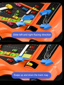 Consola de juegos de aventura portátil sin batería, simulación de conducción, máquina de juegos de carreras divertida, portátil móvil, operación manual, regalo de vacaciones - Multicolor - Ver 8