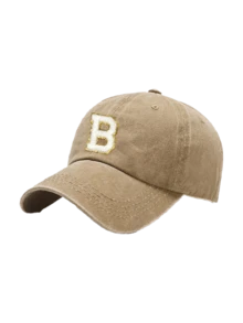 1pc Women Washed Vintage A-Z Letter Baseball Cap, Casual Distressed Dad Hat, Outdoor Sun Protection Hat - Khaki - View 5