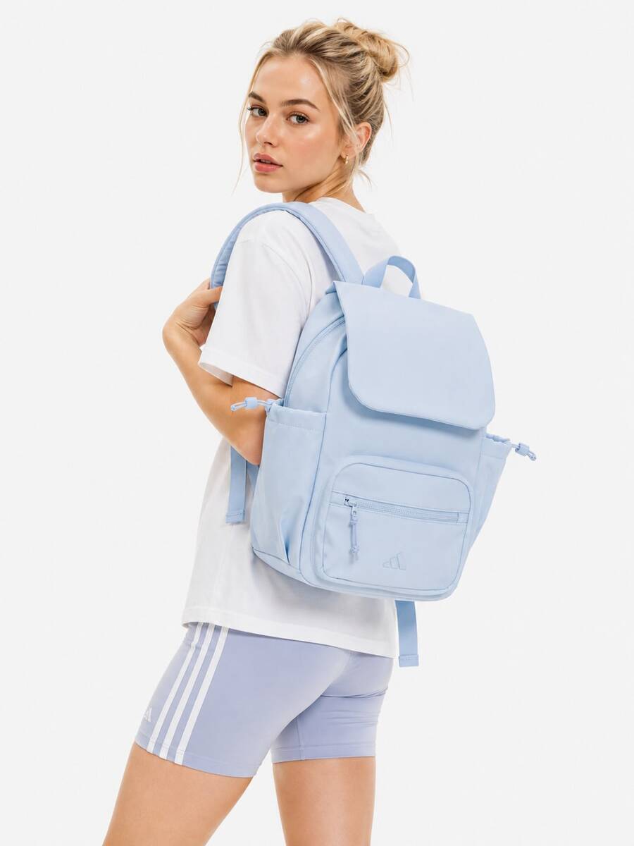 Adidas New W FLUFFY BP Versatile Backpack Dimensions: Approx. 26*20*12cm - Sky Blue - View 1