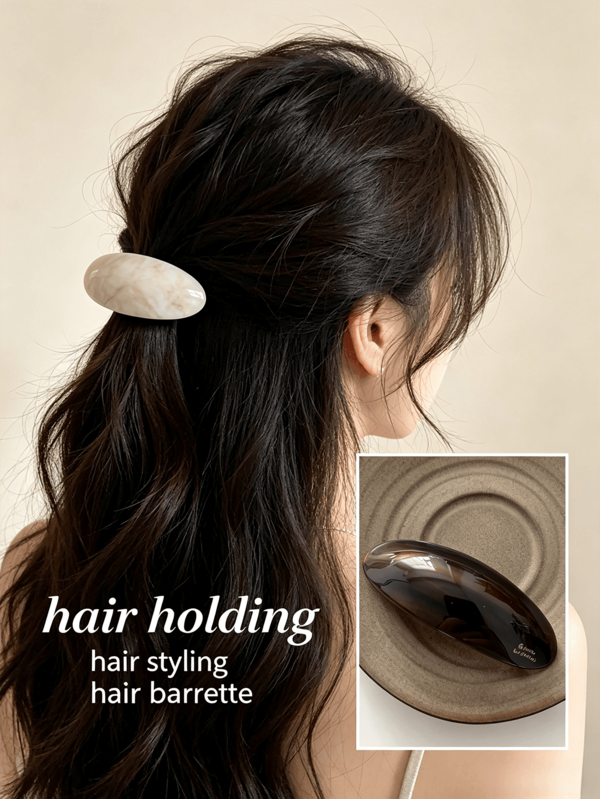3/1 pieza Pinza para el cabello elegante francesa con etiqueta dorada y textura, pinza para media coleta, accesorio para el cabello, pinza recta para la parte trasera de la cabeza, adorno para el cabello, pinza de resorte, pinza superior, accesorio para el cabello, adecuado para uso diario y festivo, accesorio elegante para el cabello, regalo festivo, relleno de calcetín navideño, regalo para mujeres, accesorio esencial, vuelta a la escuela, regalo de Navidad, regalo de Halloween, regalo festivo, esencial de viaje, esencial festivo